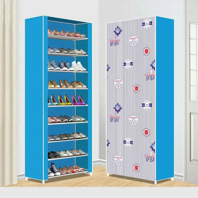 10 Layer Printed Shoe Organizer Rack