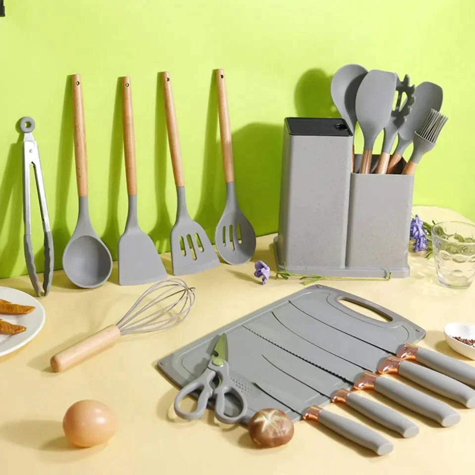 19Pcs Silicone Kitchen Utensil Set