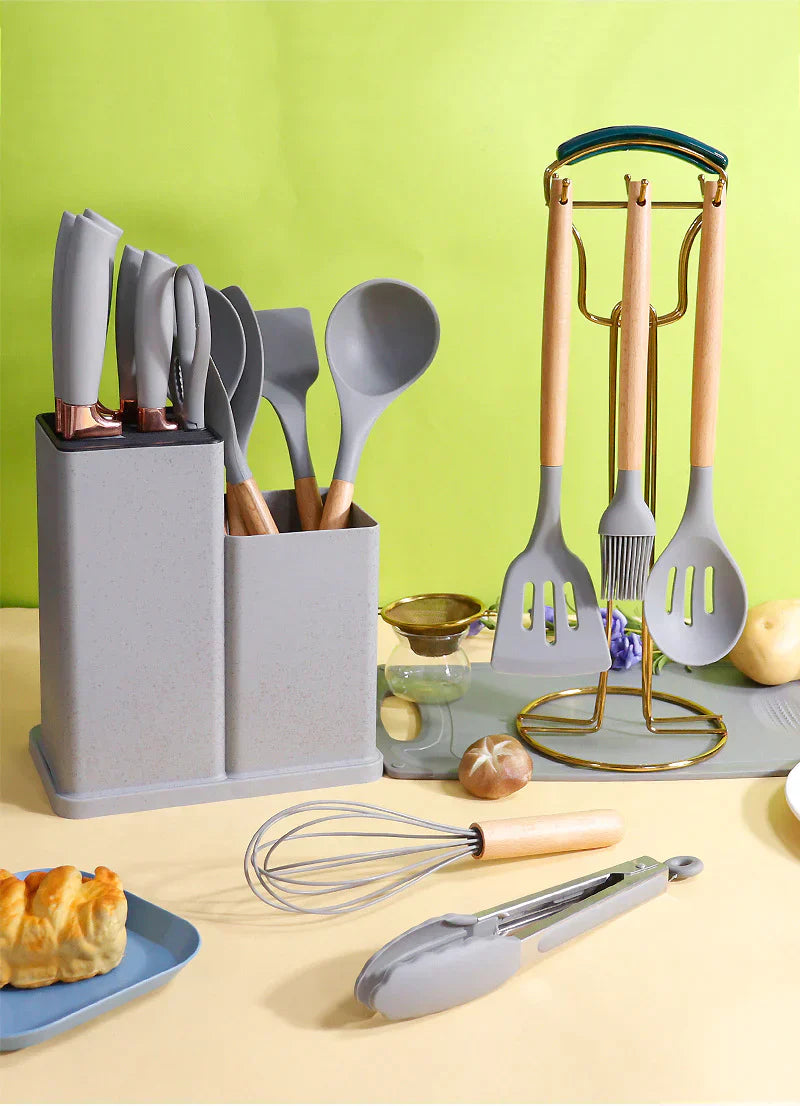 19Pcs Silicone Kitchen Utensil Set