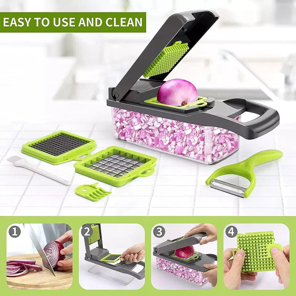 12 in 1 Vegetable Cutter Slicer Grater Chopper