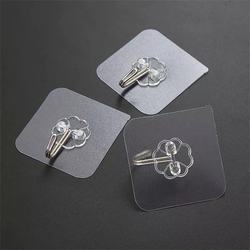 10 PCS Transparent Wall Hook